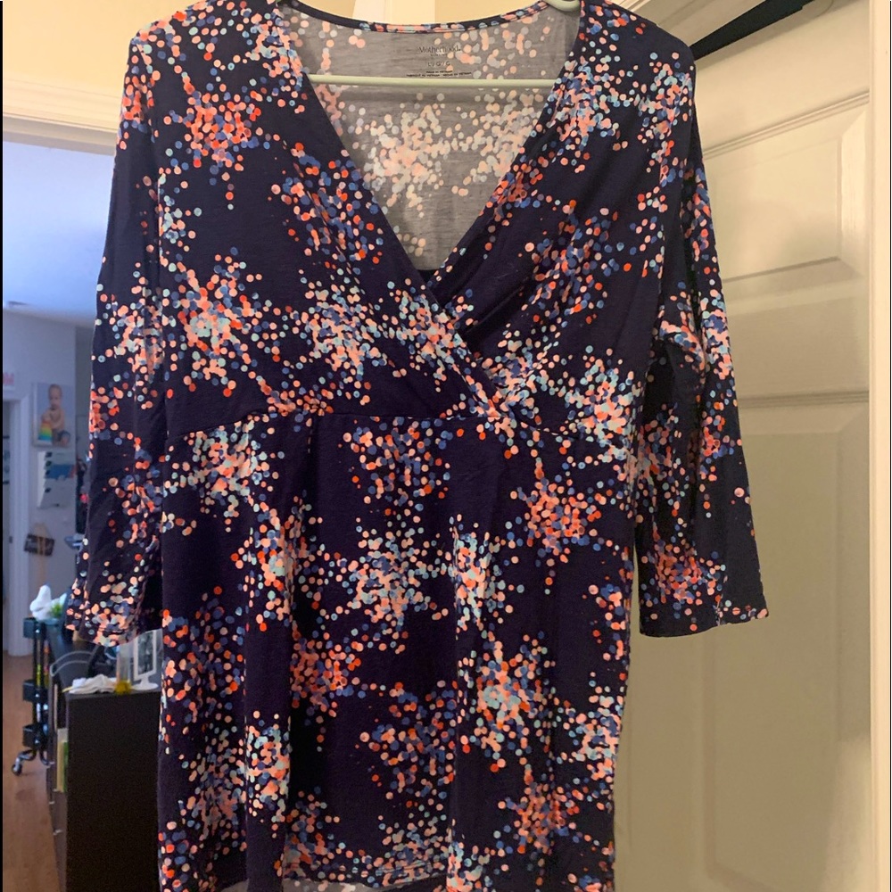 Motherhood maternity nursing tops